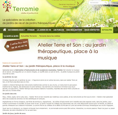 instruments de musique de plein air pour jardin sonore lieux de vie jardin thérapeutique, ludique et sensoriel