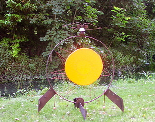 sculpture tambour pour jardin
