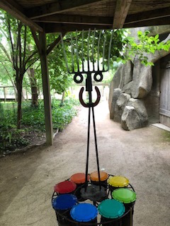 sculpture musicale de jardin