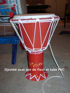 fabrication percussion ethnique avec matériaux de recyclage