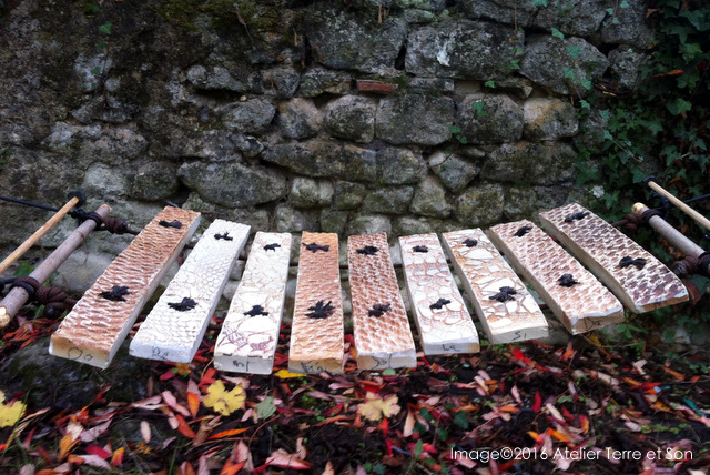 instrument musique de plein air percussion clavier en céramique fabrication artisan france